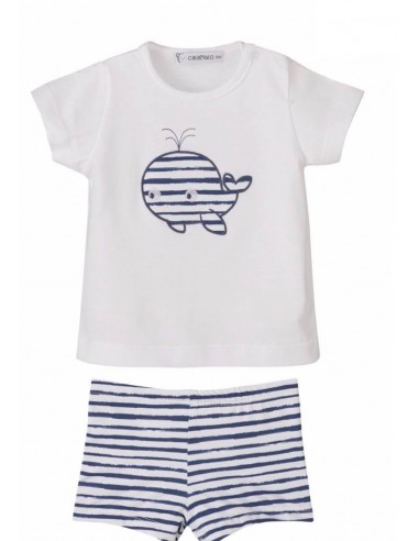 Bañador + Camiseta Algodón Ballena...
