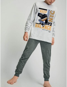 Pijama Largo Algodón Skate...