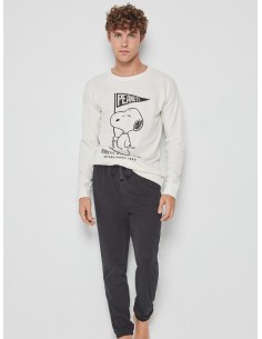 Pijama Largo Algodón Snoopy...