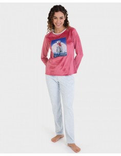 Pijama Largo Tundosado Oso...