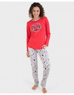 Pijama Largo Algodón Love &...