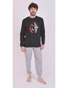 Pijama Largo Algodón...