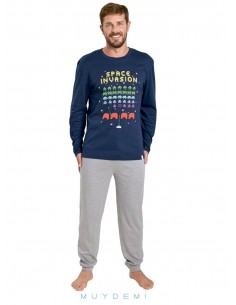 Pijama Largo Algodón Space...
