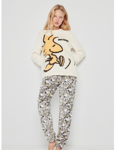 Pijama Largo Polar Snoopy...