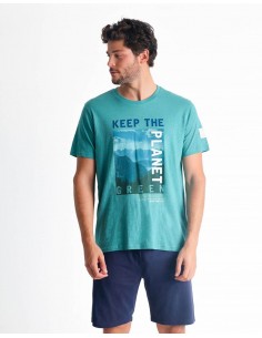 Pijama Corto Algodón...