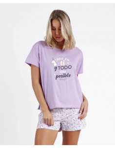 Pijama Corto Algodón...