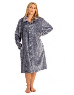 Bata Larga Abotonada Animal...