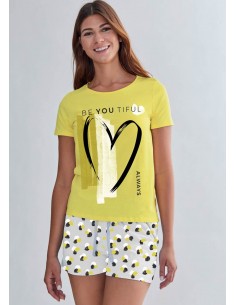 Pijama Corto Algodón...