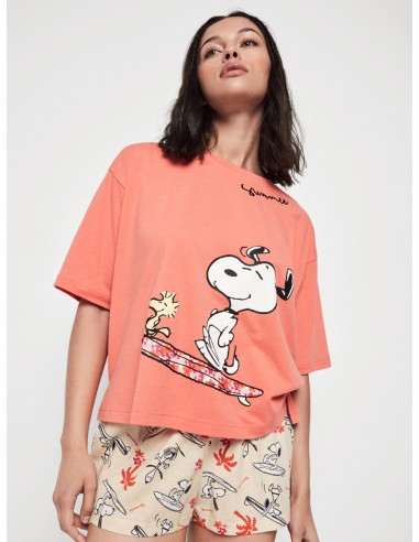 Pijama Corto Algodón Snoopy Gisela...