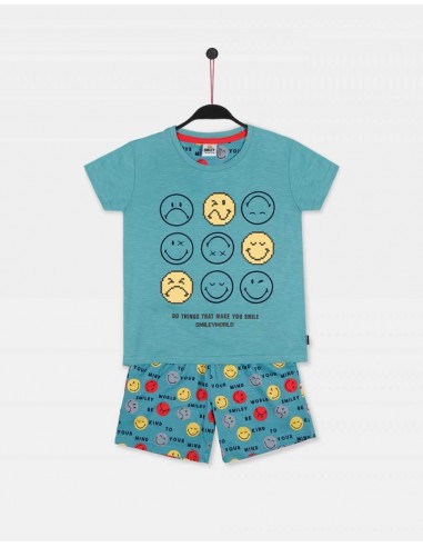 Pijama Corto Algodón Smiley Admas 55639