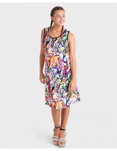 Vestido Tirantes Estampado...