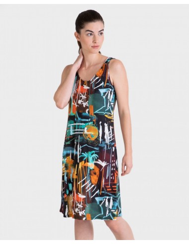 Vestido Tirantes Estampado Massana...