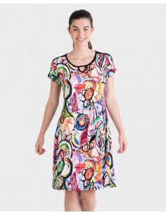 Vestido Manga Corta...