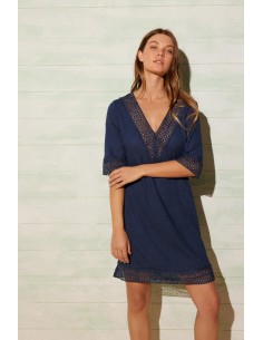 Vestido Azul Marino Ysabel...