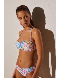 Bikini Bandeau Floral Con... 2