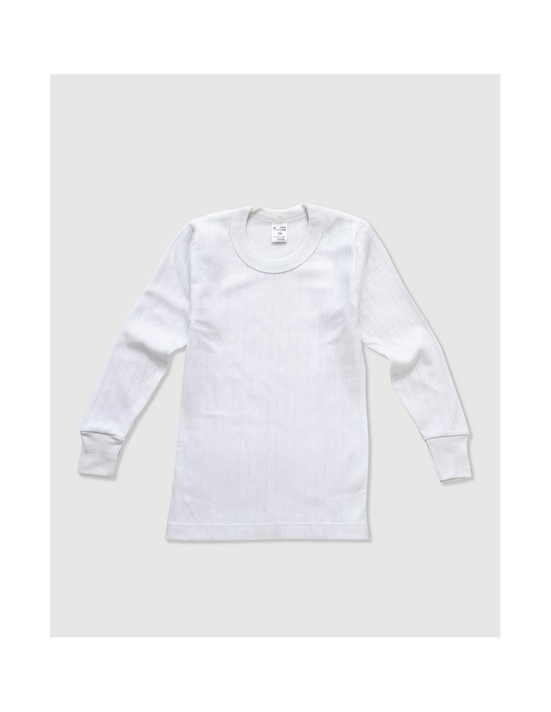 Camiseta interior térmica Abanderado 100% Algodón manga larga (blanca)