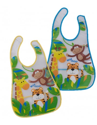 Pack 2 Baberos Animales Selva...