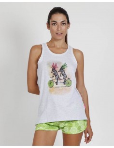 Pijama Tirante Algodón...