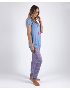 Pijama Camiseta Manga Corta... 2