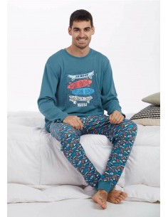 Pijama Largo Skate Algodón...