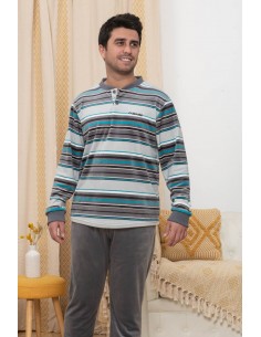 Pijama Largo Tundosado...