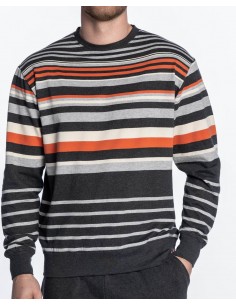 Pijama Largo Algodón Rayas... 2