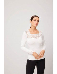 Camiseta Térmica Encaje... 2