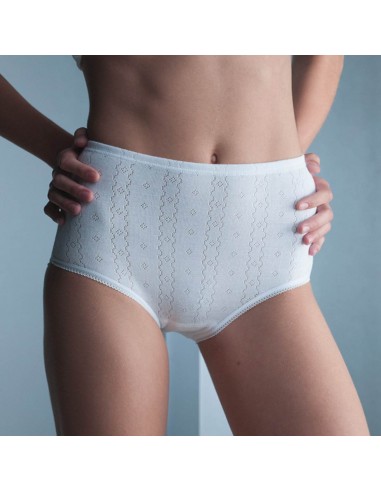 Braga Alta Clásica Calada Algodón...