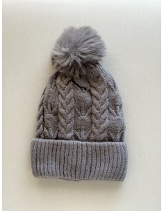 Gorro Punto Ochos Pompón...
