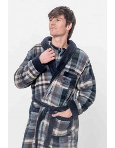 Bata Corta Cuadros Don...