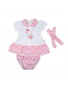 Vestido con Ranita y Cinta...