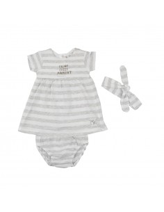 Vestido con Ranita y Cinta...