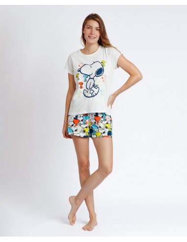 Pijama Corto Algodón Snoopy Admas 62432