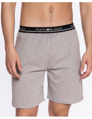 Pantalón Corto Algodón Punto Blanco...