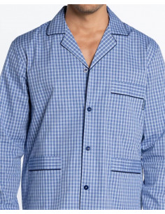 Pijama Largo Tela Cuadros... 2