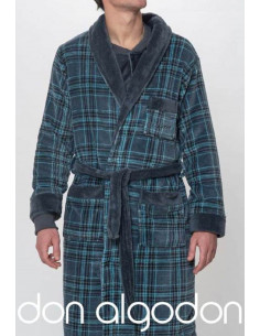 Bata Corta Cuadros Don...