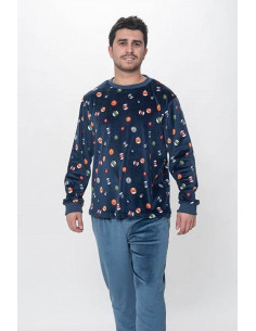 Pijama Largo Tundosado...