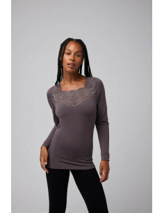 Camiseta Térmica Encaje... 2