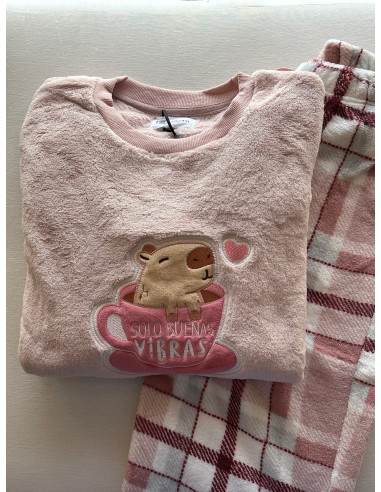 Pijama Largo Coralina Capibara Little...