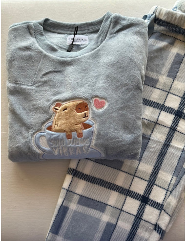 Pijama Largo Coralina Capibara Little...