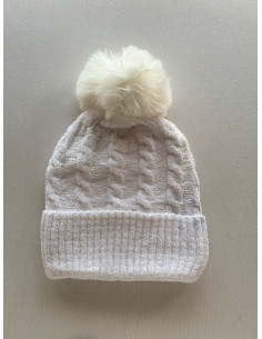Gorro Punto Trenzado Pompón... 2