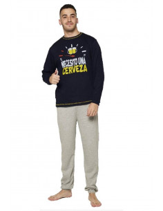 Pijama Largo Algodón...