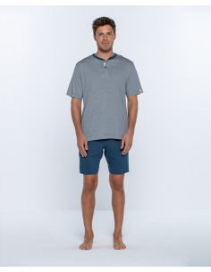 Pijama Corto Bambú Rayas...