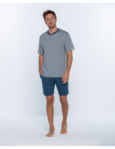 Pijama Corto Bambú Rayas... 2