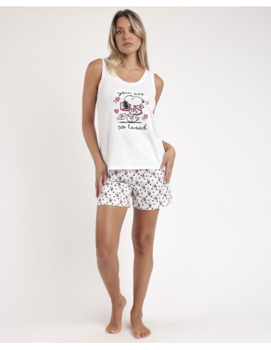 Pijama Tirantes Algodón Snoopy Admas...