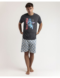 Pijama Corto Algodón Stitch...
