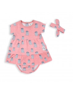 Vestido con Ranita y Cinta...