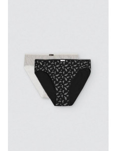 Pack 2 Bragas Midi Algodón...