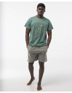 Pijama Corto Algodón...