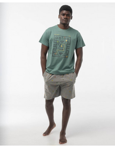 Pijama Corto Algodón Comecocos Dark...